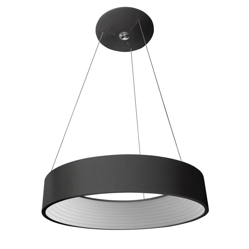 Lampa sufitowa wisząca Italux Mattia 9325 czarno-biała nowoczesna wbudowany LED 32W 1 szt.