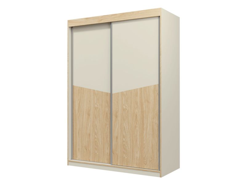 Szafa MIRJAN 24 z drzwiami przesuwnymi Aston 02 szarobeżowy/dąb olejowany 1 szt.