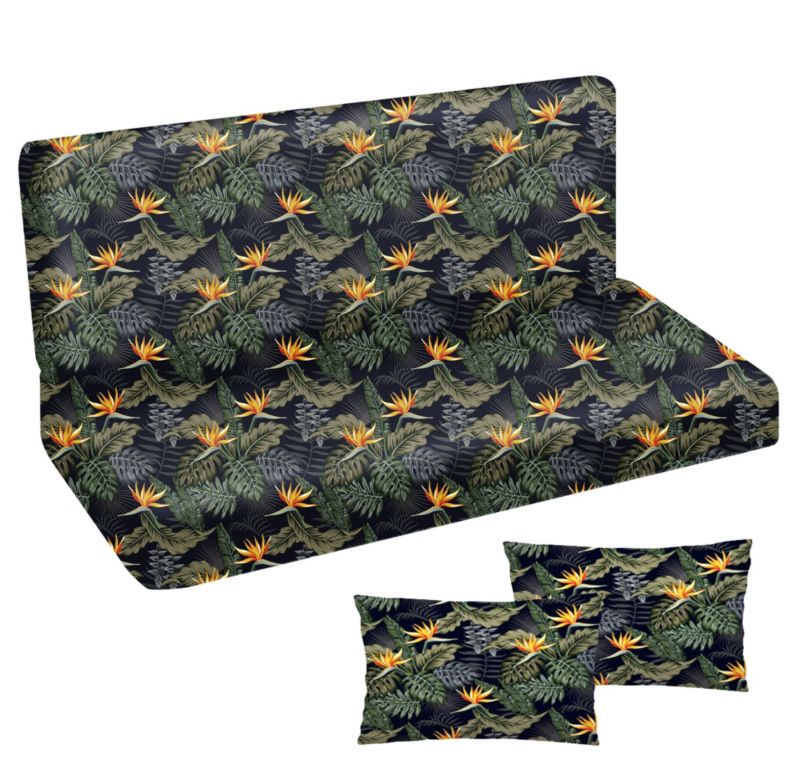 Poduszka materac na huśtawkę Premium FEROCITY Palm 120x50x50 1 szt.