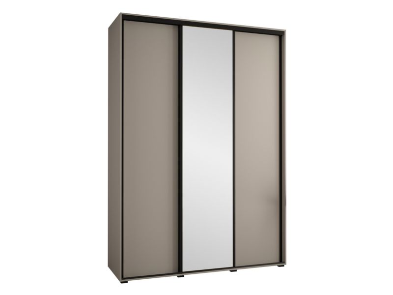 Szafa MIRJAN 24 przesuwna Dakota 3 180 cm kaszmir/czarny 1 szt.