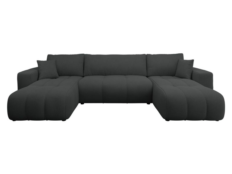 Narożnik z funkcją spania MIRJAN 24 Furyn U antracytowy 1 szt.