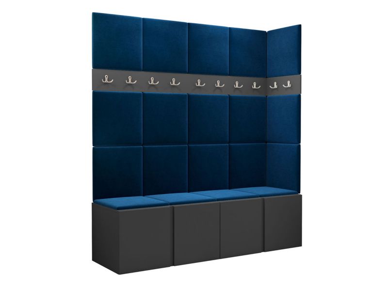 Garderoba MIRJAN 24 Orion II grafit + granatowy 1 kpl.