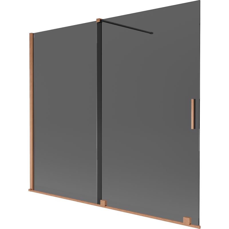 Parawan ruchomy Mexen Velar grafit miedź 180x150 cm 1 szt.