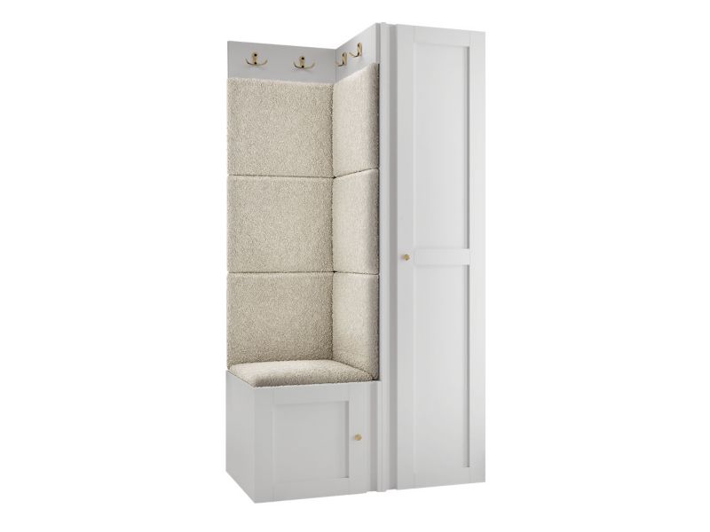 Zestaw MIRJAN 24 Orion Ramiro XXV biały + beżowa bukla 1 kpl.