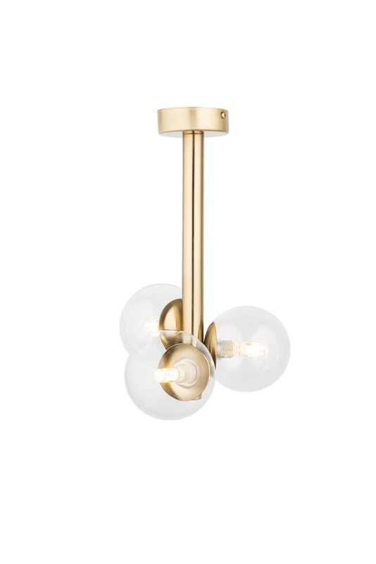 Lampa sufitowa wisząca Sigma Lighting Perla Lux 7705 złoto-przezroczysty dekoracyjna 3xG9 x 1 szt.