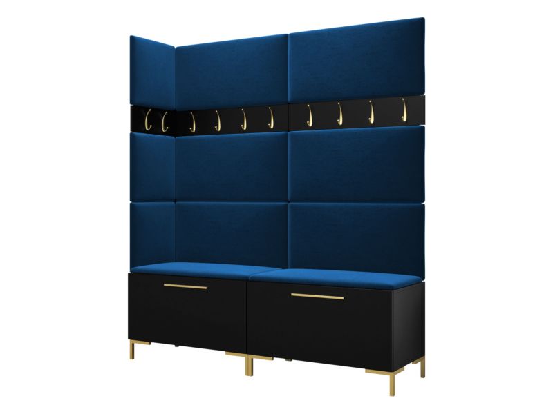 Garderoba MIRJAN 24 Zilion V czarny + granatowy 1 kpl.