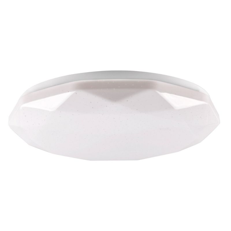 Plafon sufitowy nowoczesny Polux Galaxy biały LED 48W 3000K-6000K 5300lm IP44 wym: 7 x 38 x 38 cm tworzywo sztuczne - 1 szt.