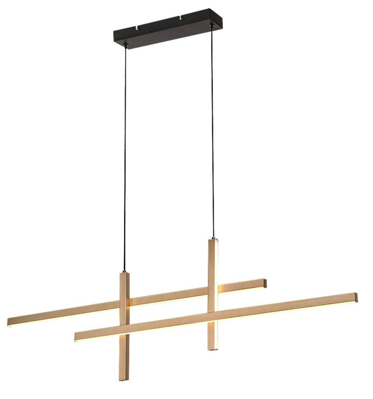 Lampa wisząca Rabalux Severine 3668 złoto-czarna-biała nowoczesna wbudowany LED 40W 1 szt.