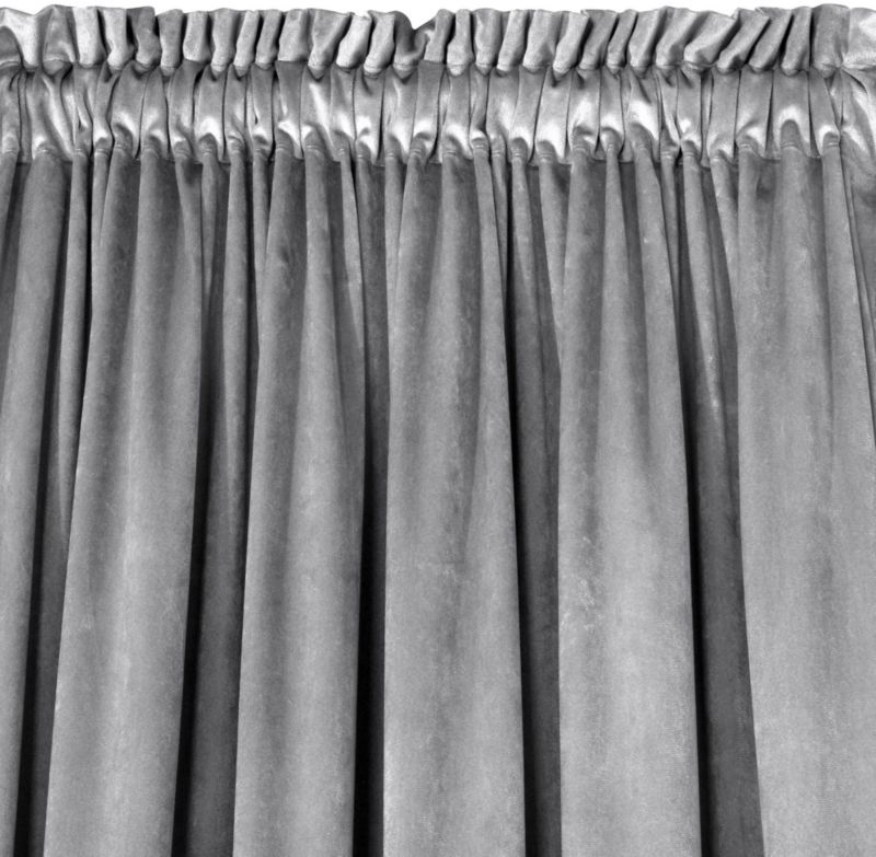Zasłona Rosa 135 x 300 cm srebrna