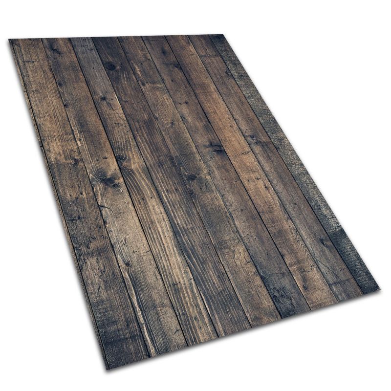 Zewnętrzny dywan Tulup 80x120 cm z Winylu Ciemne deski 1 szt.