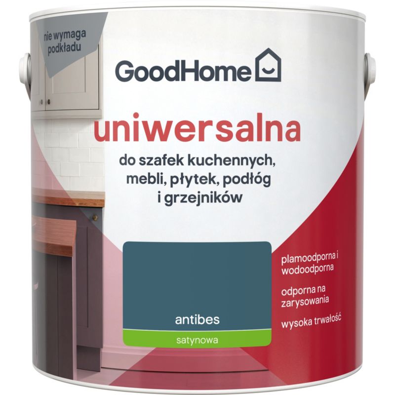Farba uniwersalna GoodHome Reno antibes satyna 2 l