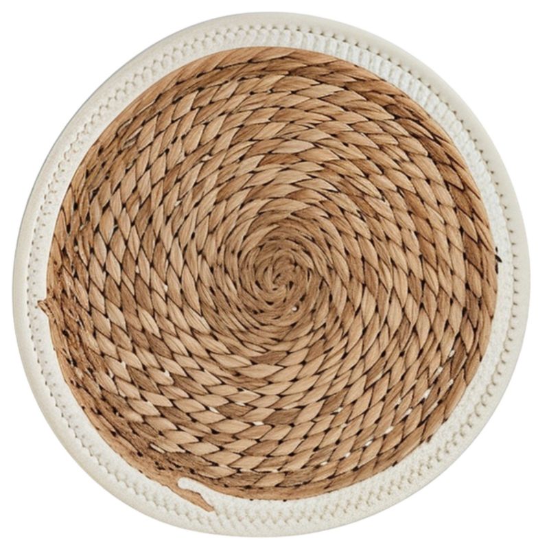 Podkładka Na Stół KINVARA 30 Cm Beżowa Z Białą Obwódką 1 szt.