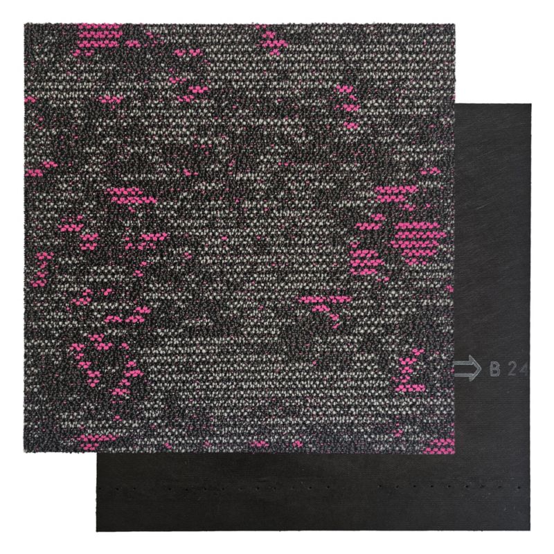 Płytka dywanowa CLOUD 9678 szaro fioletowa do biura, do sklepu, do salonu 5m2