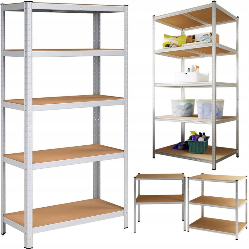 Regał magazynowy Chomik 180 x 90 x 30cm metalowy 5 półek 875kg 1 szt.
