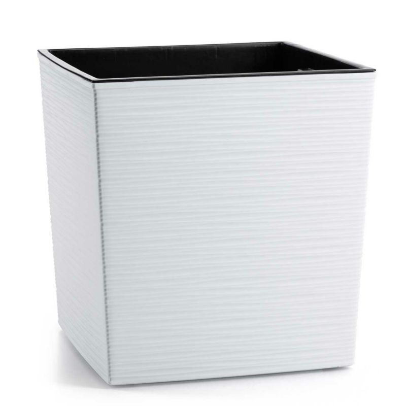 Donica Avalon HowHomely Tworzywo Białe 30x30 cm 1 szt.