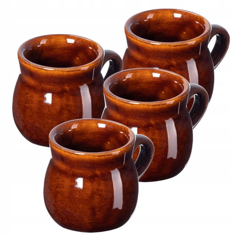 Kubki KADAX Do Grzańca Wina Kubek 250ml Brązowy 4szt