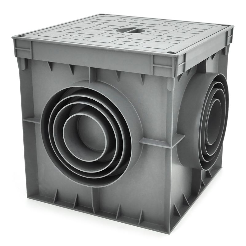 Studzienka odgromowa, kontrolno-pomiarowa ELS Elektrotechnika SG202020-4 200x200x200 mm, puszka gruntowa uszczelniona IP55, 1 szt.