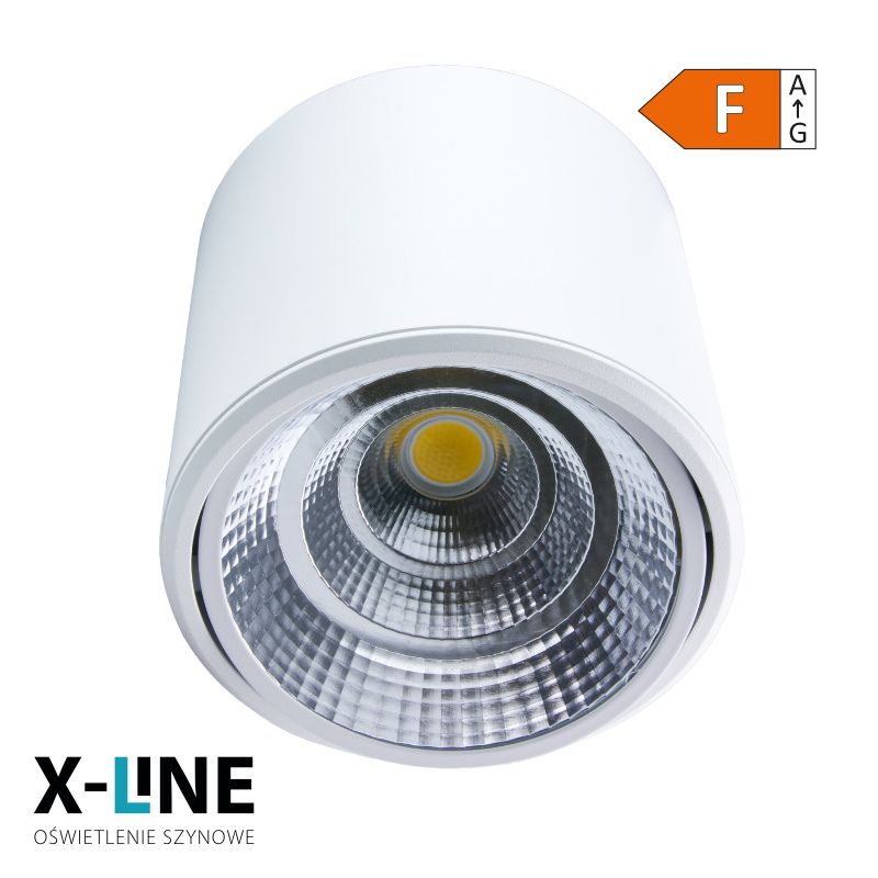 Reflektor LED punktowy regulowany, natynkowy, DPM, biały, 1 szt