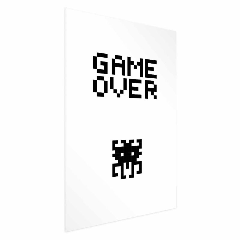 Plakat Artgeist Game over 21x30 cm bez ramy 1 szt