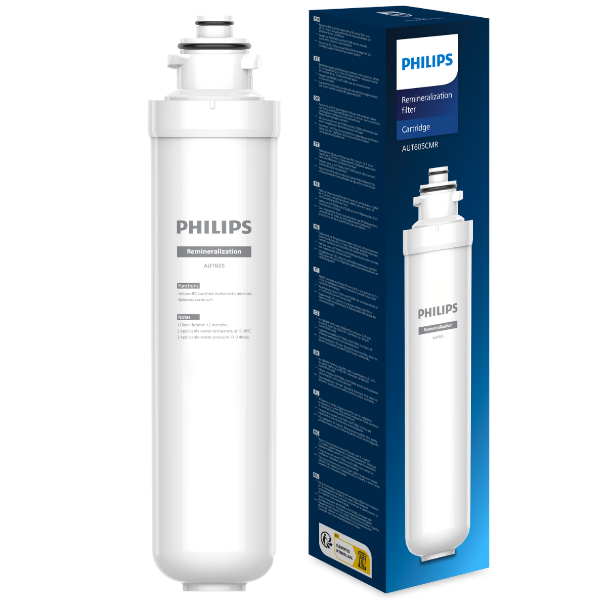 Mineralizator PHILIPS AUT605CMR do filtra odwróconej osmozy. Wkład wymienny do AUT605CM.