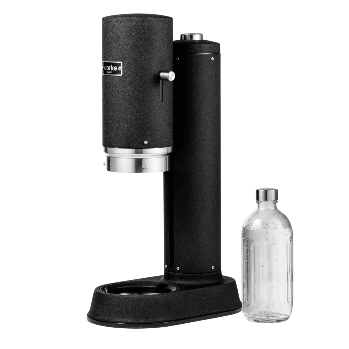 Saturator do tworzenia wody gazowanej Aarke Carbonator Pro w kolorze czarny mat.