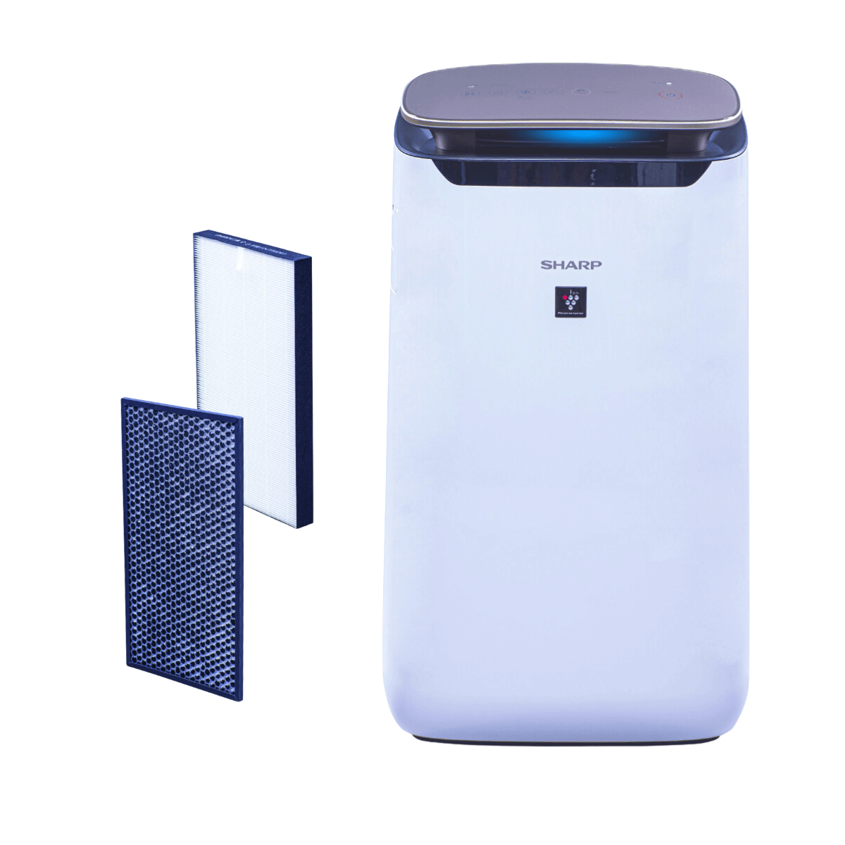 SHARP FP-J80EUW wydajny oczyszczacz powietrza na duże powierzchnie, jonizator Plasmacluster.