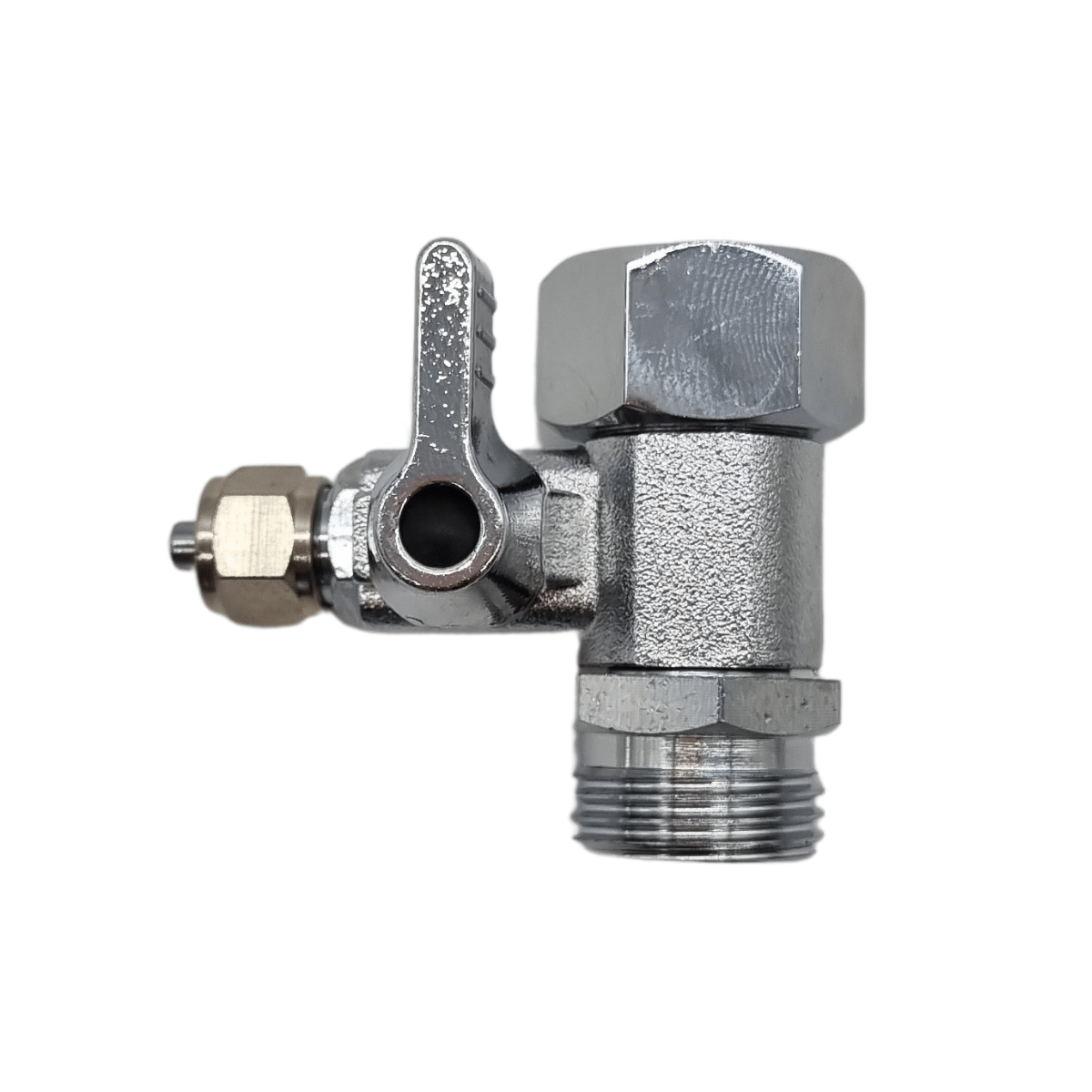 Przyłącze zintegrowane do podłączenia wody w filtrze. Przyłącze wody 3/8'' z wyjściem na wężyk 1/4''.