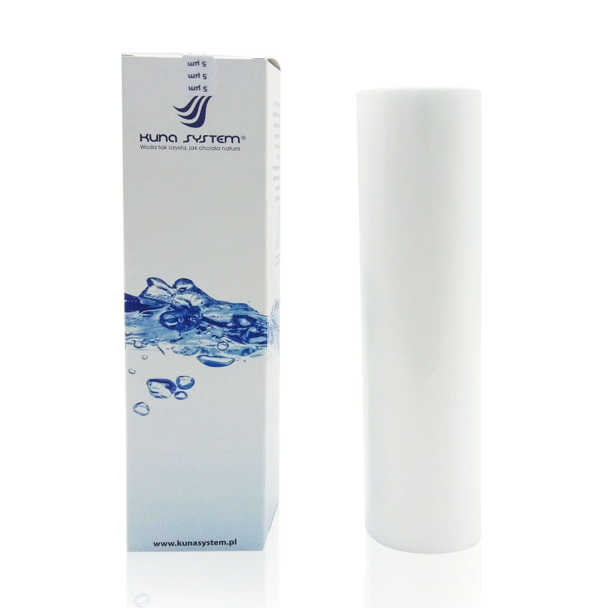 Wkład piankowy 5 mikronów do obudów 10''. Wkład wymienny KF-5μ do filtra odwróconej osmozy lub filtra mechanicznego.