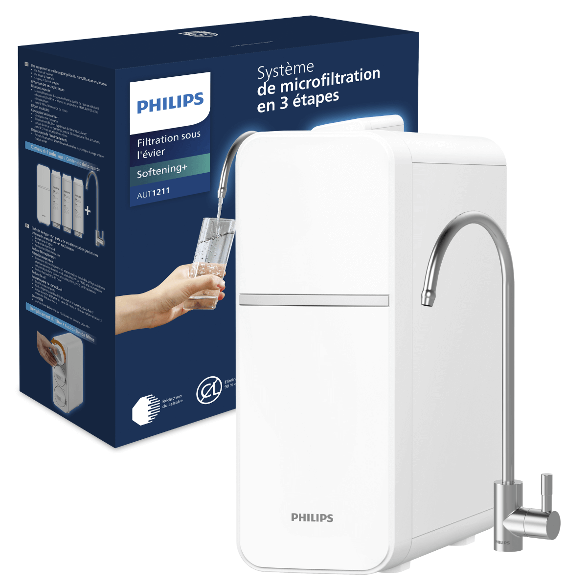 Filtr zmiękczający wodę PHILIPS AUT1211/10. Mikrofiltracja od PHILIPS.