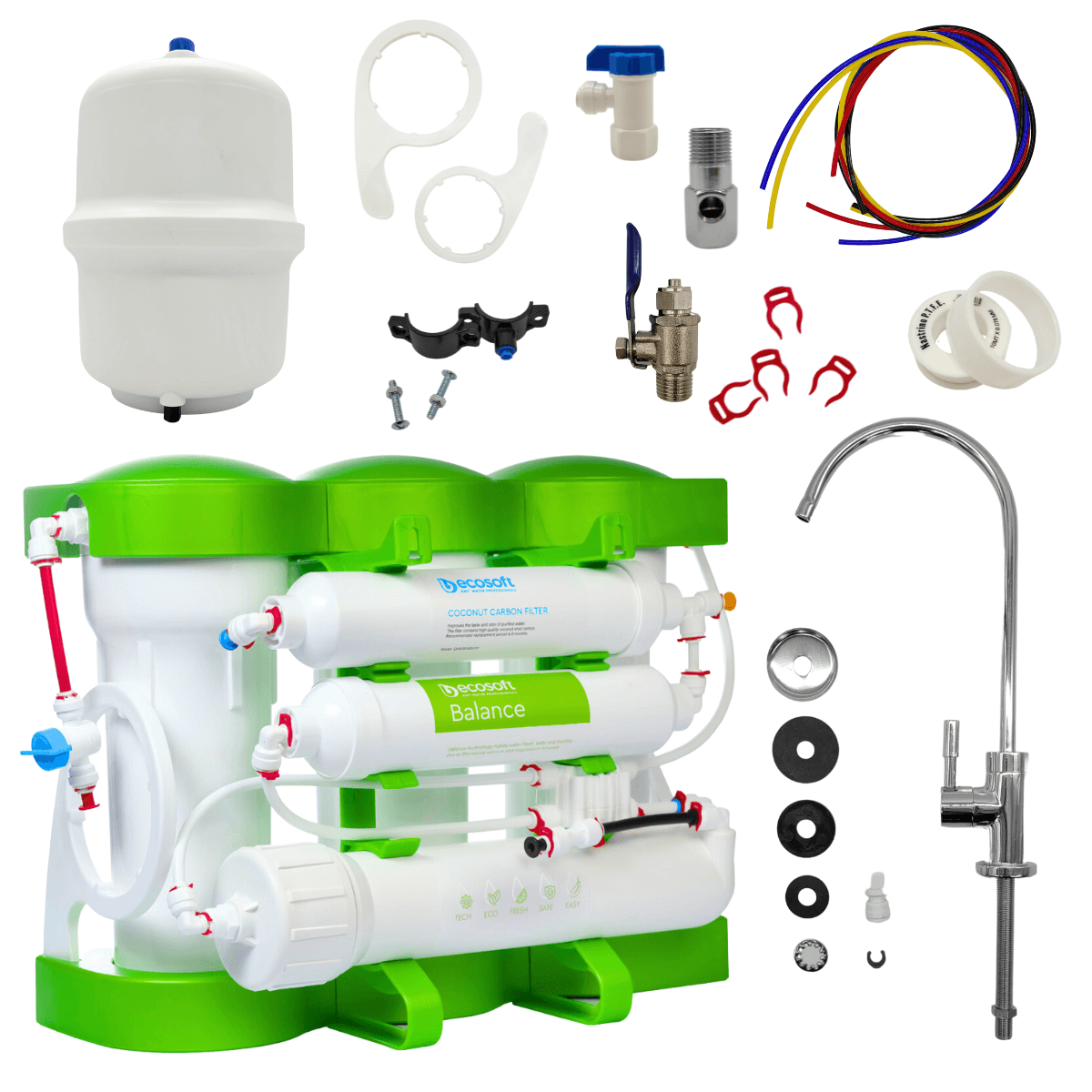 Filtr odwróconej osmozy BWT Ecosoft Pure Balance. Polecany filtr do wody z mineralizatorem.