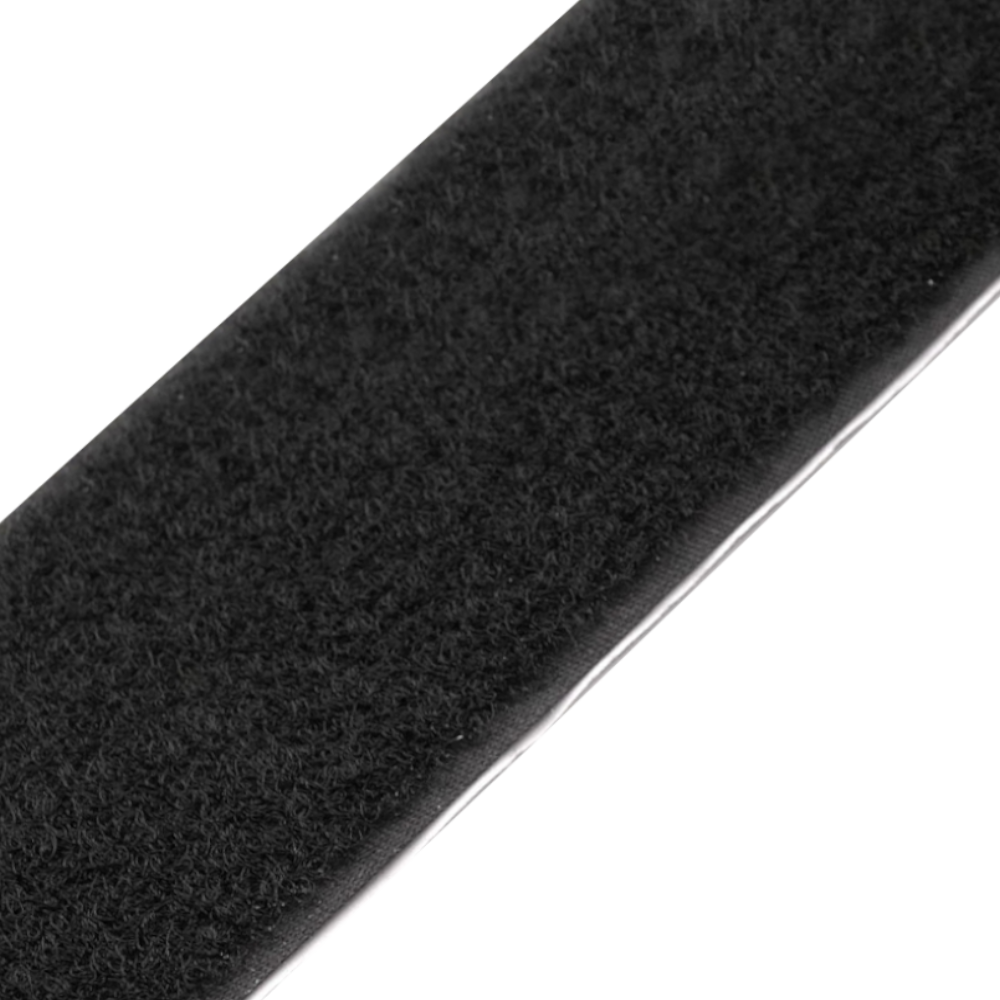 Rzep Samoprzylepny (Pętelka) 25mb, Klej Kauczuk - Czarny 16MM - Opakowania.Online