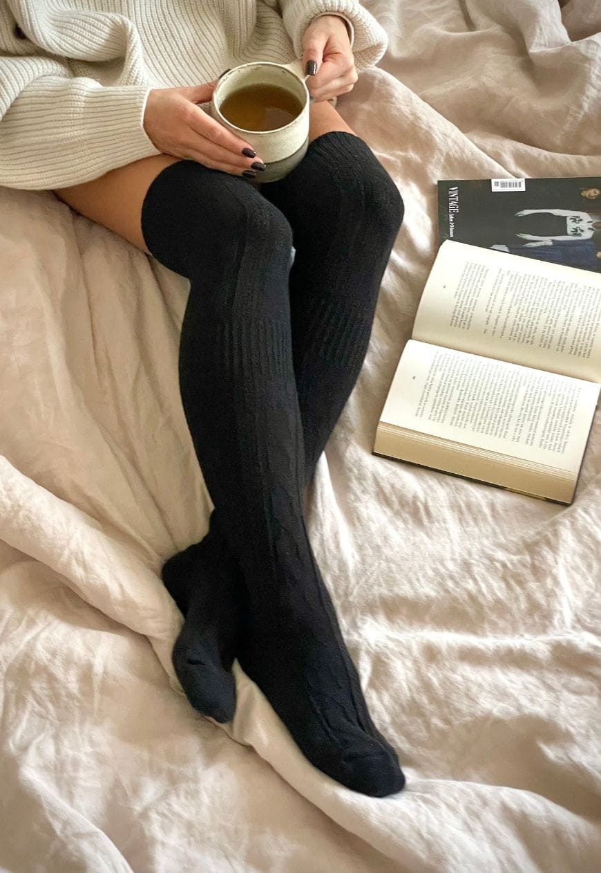 Lillow - PODKOLANÓWKI - czarne - Uszyto w Polsce