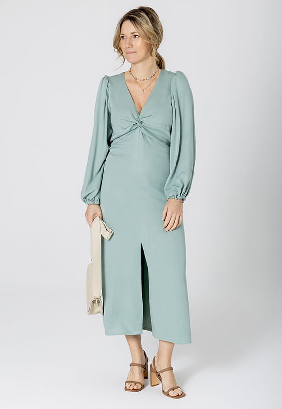 Lillow - Sukienka AMBRE - mięta, rozm. S - Materiał wiskoza - Uszyto w Polsce