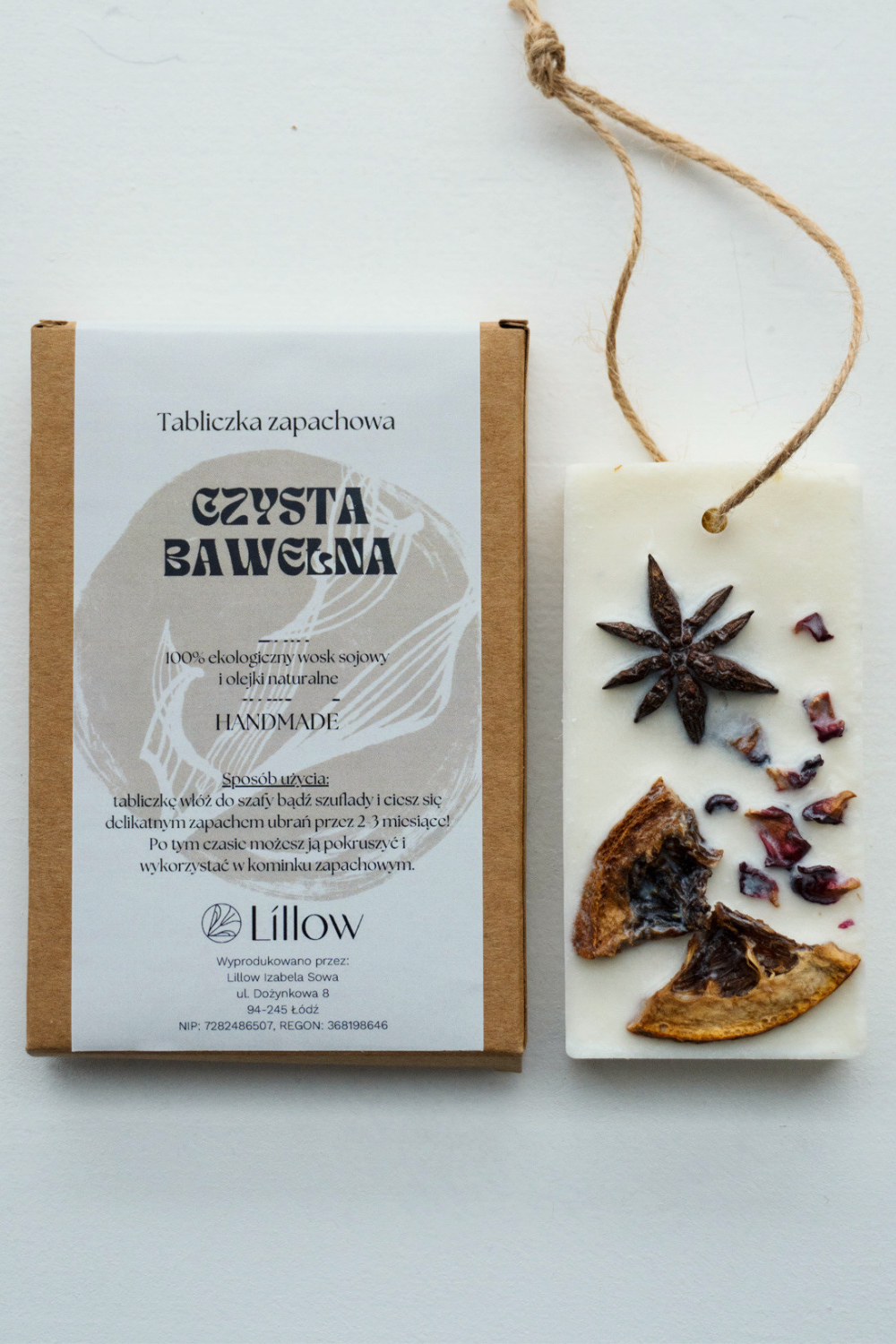 Lillow - ZAPACH DO SZAFY - czysta bawełna - Uszyto w Polsce