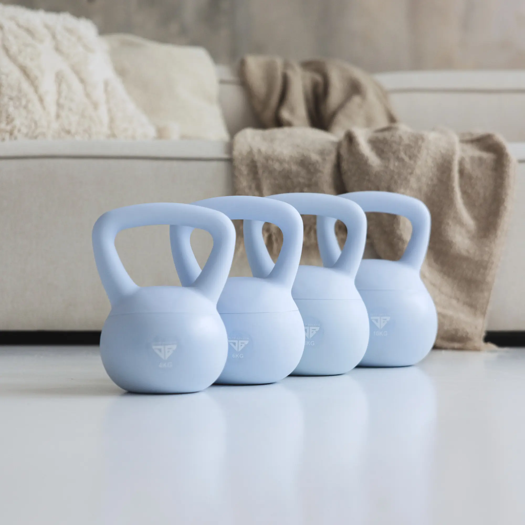 Zestaw 4 Kettlebells miękkie - Blue (4,6,8,10 kg) - Deep Breath