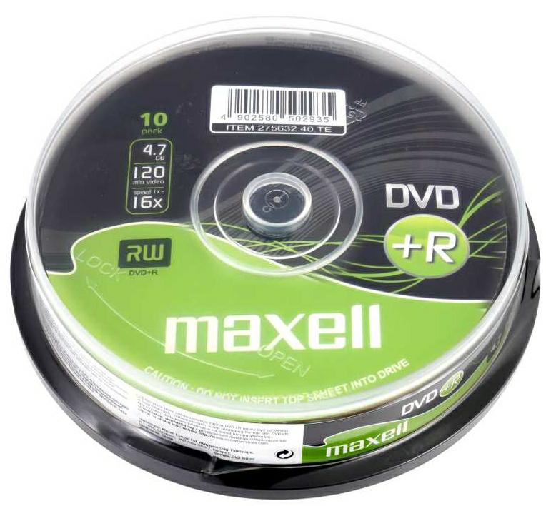 MAXELL DVD+R x16 4,7GB c-10 275632 - Henryx24
