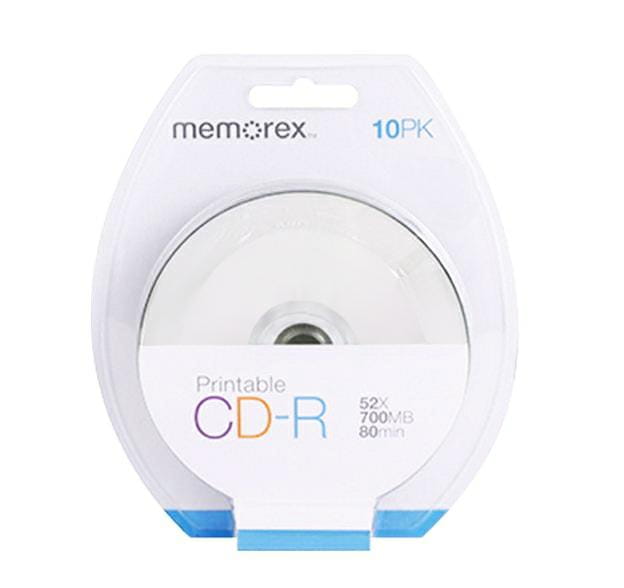 MEMOREX CD-R Printable biały op-10 32020016187 - Henryx24