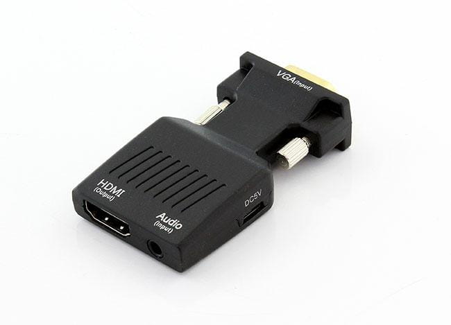 Konwerter VGA na HDMI HD38 +audio męskie vga przykręcane - Henryx24