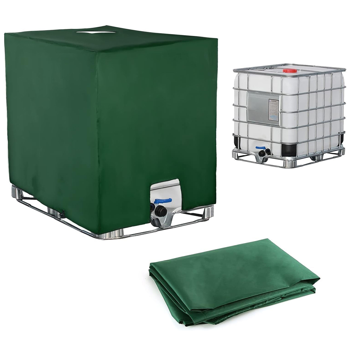 Osłona zbiornika na wodę Pokrowiec DA203A zielona 1000l - Henryx24