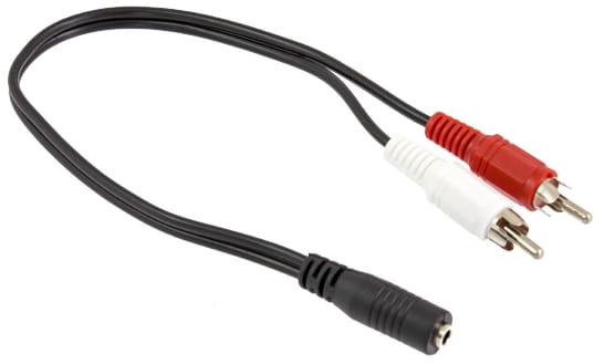 Adapter mini jack gniazdo- 2xRCA AK267 - Henryx24