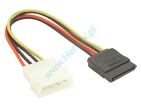 Adapter zasilania MOLEX na SATA 15cm z24334 z00801 - Henryx24