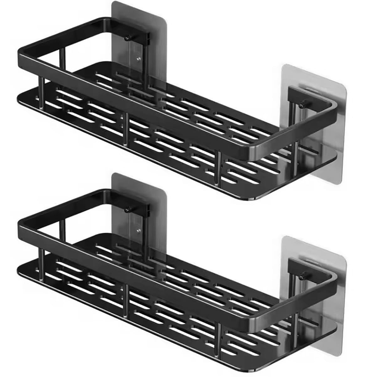 Półka łazienkowa 2 szt. DA264 czarna pod prysznic - Henryx24