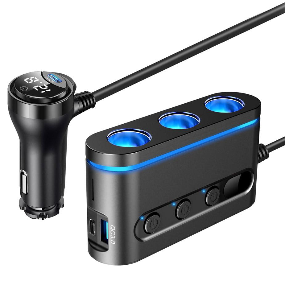 Rozdzielacz zapalniczki x3 LS09 +USBC x2 +USB - Henryx24