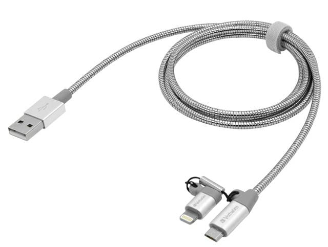 Kabel USB 2w1 Mikro USB/Lightning VERBATIM 48869 - Henryx24