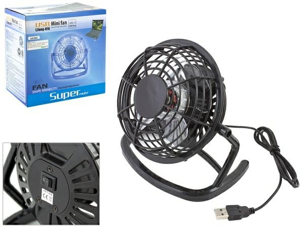 Wiatrak na USB K363 AK35C duży - Henryx24