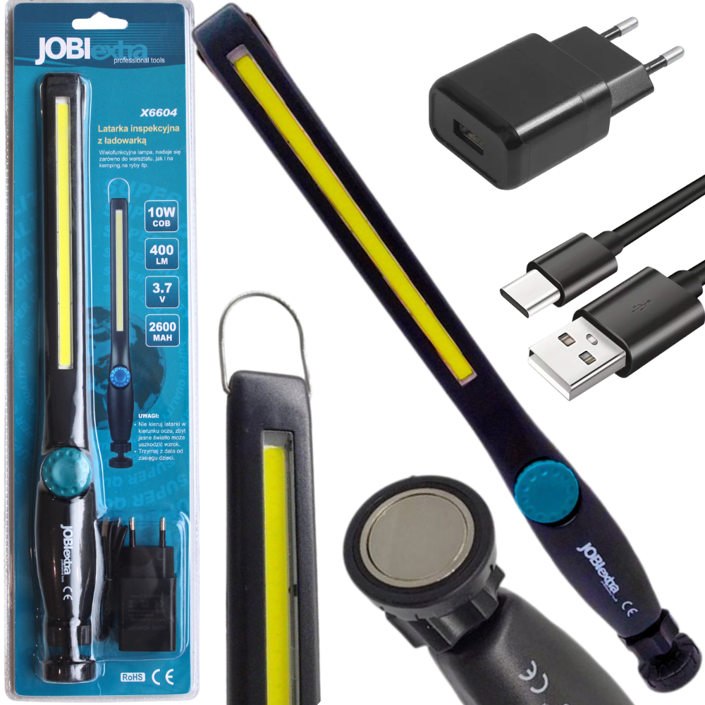 JobiExtra Lampa warsztatowa LED X6604 Magnes 10W 400lm - Henryx24