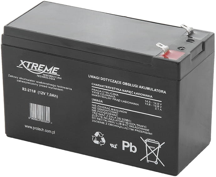 XTREME Akumulator żelowy 12V 7Ah 82-211 - Henryx24