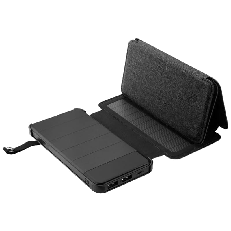 SUNEN Ładowarka słon. ES8000B Powerbank Panel solarny 6W z power bankiem 8000mAh (29,6Wh), wyjście: USB 2x 5V, 2A - Henryx24