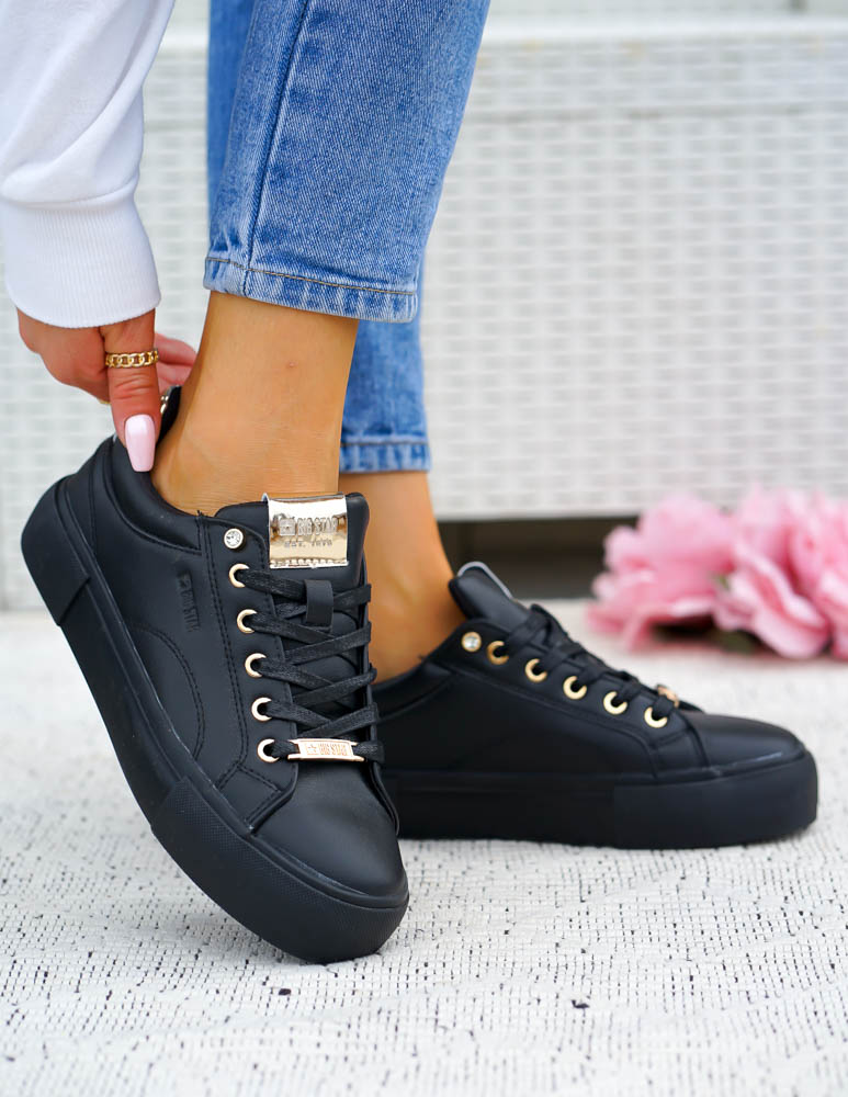 Sneakersy Buty Sportowe Damskie Big Star NN27409 Czarne