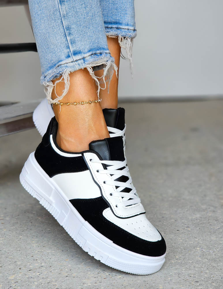 Białe Sneakersy Buty Sportowe Na Platformie Tamris